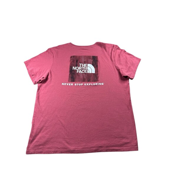 The North Face T-shirt  Women’s Medium Pink Short Sleeve Graphic Box Outdoors - Picture 4 of 8